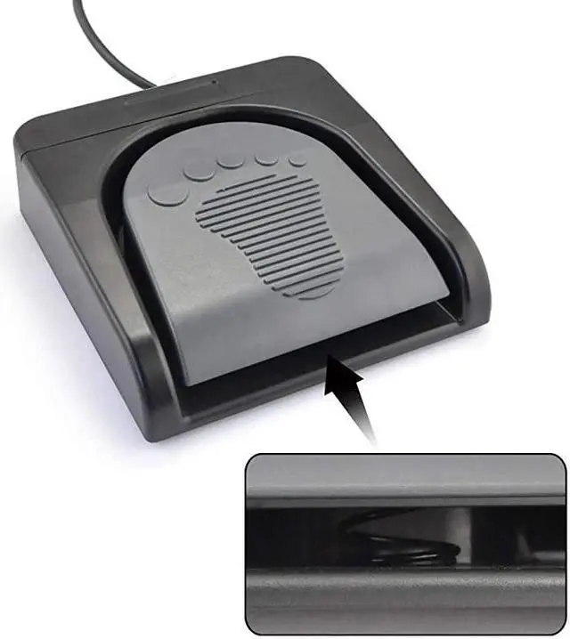 Alt view image 6 of 7 - Upgraded USB Single Foot Pedal Switch Control One Key Footswitch Program Customized Computer Keyboard Mouse Game Action HID Black