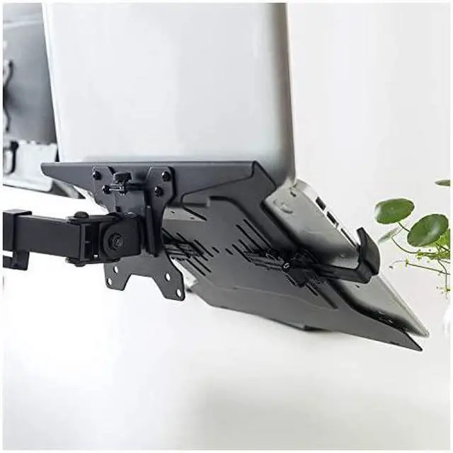 Alt view image 5 of 5 - Laptop Mount Tray for Monitor Arms and Stands Tray Only | Notebook Arm Mount Tray Fits 75 x 75 and 100 x 100 mm VESA Mount Holes | Fully Secures Laptop