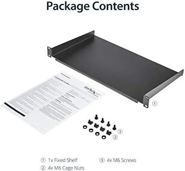 Alt view image 6 of 7 - com 1U Fixed Server Rack Mount Shelf 10in Deep Steel Universal Cantilever Tray for 19quot AVNetwork Equipment Rack 44lbs CABSHELF1U10