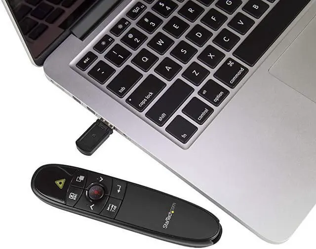 Alt view image 5 of 5 - com Wireless Presentation Remote with Red Laser Pointer 90 ft PowerPoint Presentation Clicker for Mac Windows PRESREMOTE