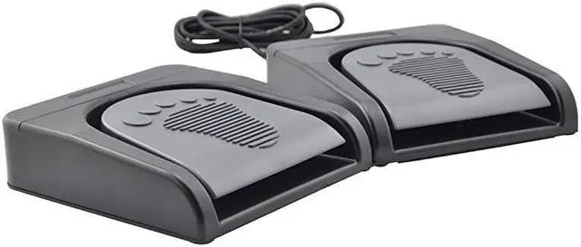 Alt view image 7 of 7 - Upgraded USB Double Pedal Assembly 2 Foot Switch Control 2 Key Button Footswitch Program Video Game Customized PC Keyboard Mouse Multimedia Action HID Black