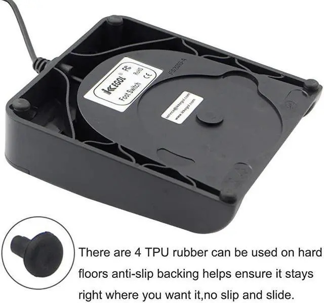 Alt view image 5 of 7 - Upgraded USB Single Foot Pedal Switch Control One Key Footswitch Program Customized Computer Keyboard Mouse Game Action HID Black