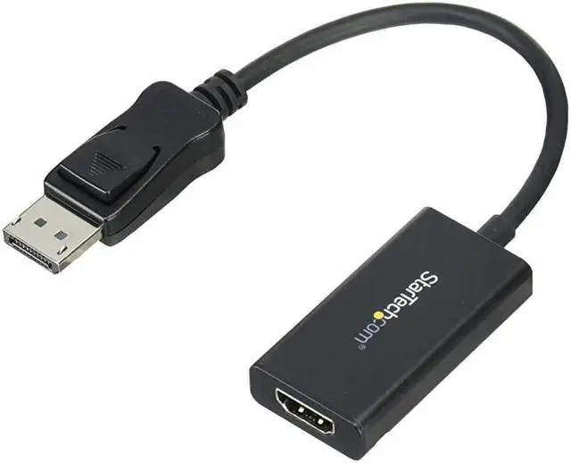 Main image of com DisplayPort to HDMI Adapter with HDR 4K 60Hz Black DP to HDMI Converter DP2HD4K60H