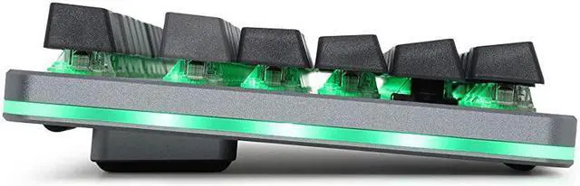 Alt view image 4 of 7 - CTRL Mechanical Keyboard Tenkeyless TKL 87 Key Gaming Keyboard HotSwap Switches Programmable Macros RGB LED Backlighting USBC Doubleshot PBT Aluminum Frame Halo Clear