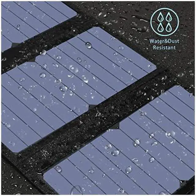Alt view image 4 of 7 - Upgraded 3 USB Ports 28W Solar Charger5V48A Max Foldable Portable Solar Phone Charger with SunPower Solar Panel Compatible with iPhone 11XsXS MaxXRX87 iPad Samsung Galaxy LG etc