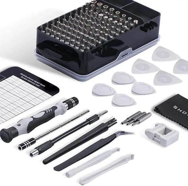 Alt view image 3 of 7 - Repair Kit, 122 in 1 Magnetic Laptop Screwdriver Kit, Precision Screwdriver Set, Small Impact Screw Driver Set with Case for , Laptop, PC, for iPhone, Watch, Ps4 DIY Hand Tools -Grey