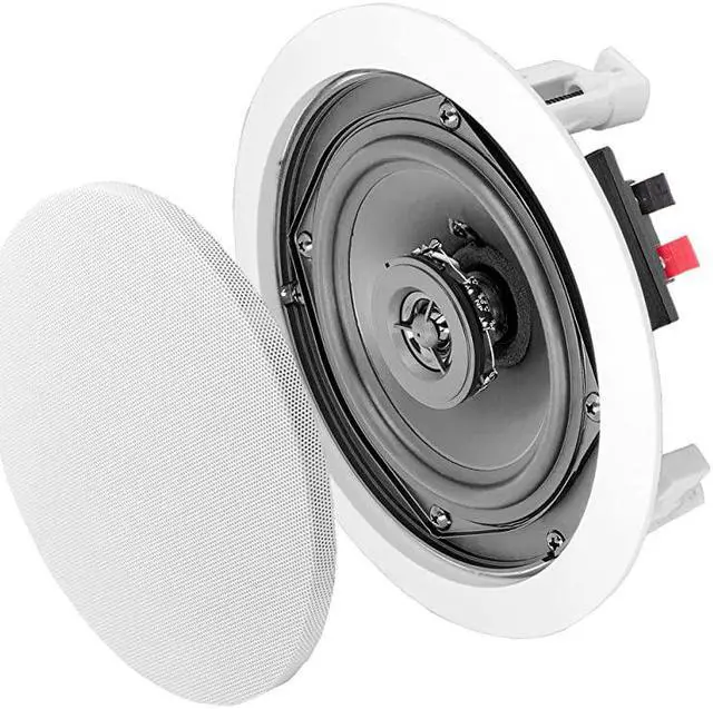 Main image of 525 InCeiling Speaker Pair 100W Stereo System Pivoting Tweeter ICE520