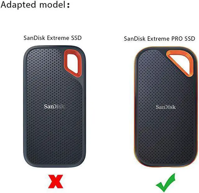 Alt view image 3 of 6 - Hard Case for SanDisk Extreme Pro Portable External SSD 500GB 1TB 2TB Travel Case Protective Cover Storage Bag