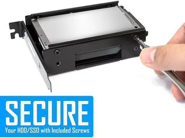 Alt view image 6 of 7 - SSD Mounting Bracket for PCI 2 x 25 Inch SSD to PCI Internal Hard Drive Mounting Kit Convert Any 2 x 25 SSD Into One PCI Slot Mounting Screws Included Quick amp Easy Installation