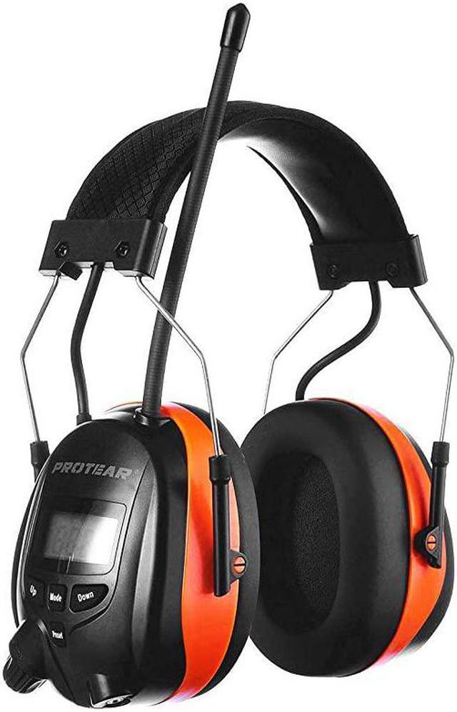 Radio headphones for online mowing