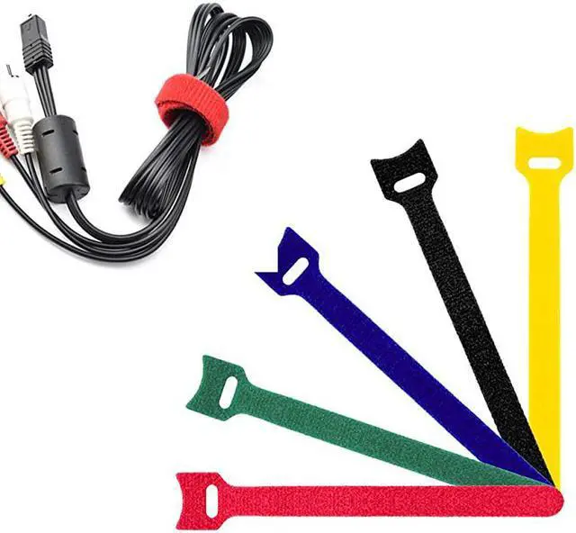 Alt view image 6 of 7 - 4 Pack SSD Mounting Bracket Kit 2.5" to 3.5" Drive Bay, Metal Mounting Bracket Adapter Hard Drive Holder with 10 Assorted Colors Reusable Cord Organizer