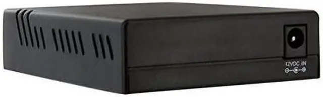 Alt view image 3 of 6 - com 10100 Mbps Ethernet to Fiber Optic Media Converter ST Multimode 1310nm 2km FullHalf Duplex MCM110ST2 Black