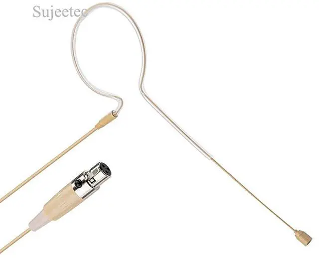 Alt view image 4 of 7 - Pro Earset Microphone Headset Headworn Microphone Over Ear Condenser Mic for AKG Wireless System Bodypack Transmitter Ideal for Singing Presentation Churches Lectures Beige