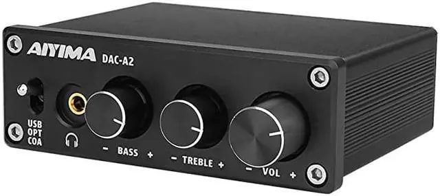 Alt view image 3 of 7 - DAC Headphone Amplifier DC5V HiFi 20 Digital Audio USB Decoder 24Bit 96KHz Input USBCoaxialOptical Input RCA Amp