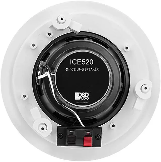 Alt view image 5 of 7 - 525 InCeiling Speaker Pair 100W Stereo System Pivoting Tweeter ICE520