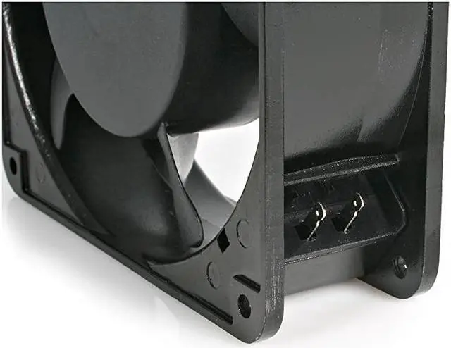 Alt view image 4 of 6 - com 120mm Axial Rack Muffin Fan for Server Cabinet 115V AC Cooling Low Noise Quiet PC Computer Case Fan ACFANKIT12Black