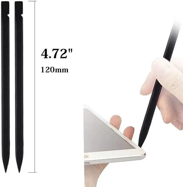 Alt view image 2 of 7 - 200 Pieces 4.72" Black Stick Non-Abrasive Nylon Plastic Spudger Security Pry Bar for iPhone iPad Mobile Phone Tablet Laptop LCD Screen Opening Repair Tool