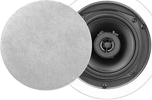 Alt view image 7 of 7 - 525 InCeiling Speaker Pair 100W Stereo System Pivoting Tweeter ICE520