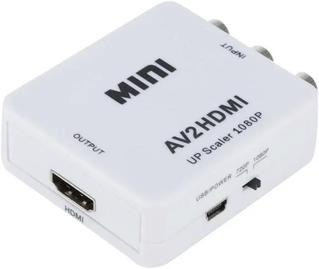Main image of RCA AV to HDMI Converter Adapter Composite AV2HDMI Converter 1080P HDTV DVD (White)