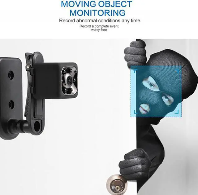 Alt view image 5 of 7 - Mini Spy Camera 720P Hidden Camera - Portable Small HD Nanny Cam with Night Vision and Motion Detection - Indoor Covert Security Camera for Home and Office - Hidden Spy Cam - Built-in Battery