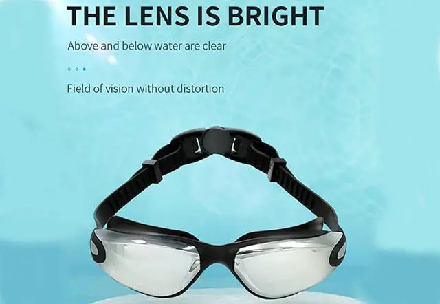 Alt view image 5 of 5 - Swim Goggles, High-Definition Anti-Fog Non-leakage Swimming Safety Goggles for Adult(Blue)