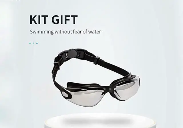 Alt view image 2 of 5 - Swim Goggles, High-Definition Anti-Fog Non-leakage Swimming Safety Goggles for Adult(Blue)