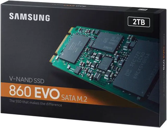Alt view image 5 of 7 - SAMSUNG 860 EVO Series M.2 2280 250GB/500GB/1TB/2TB SATA III V-NAND 3-bit MLC Internal Solid State Drive (SSD) MZ-N6E
