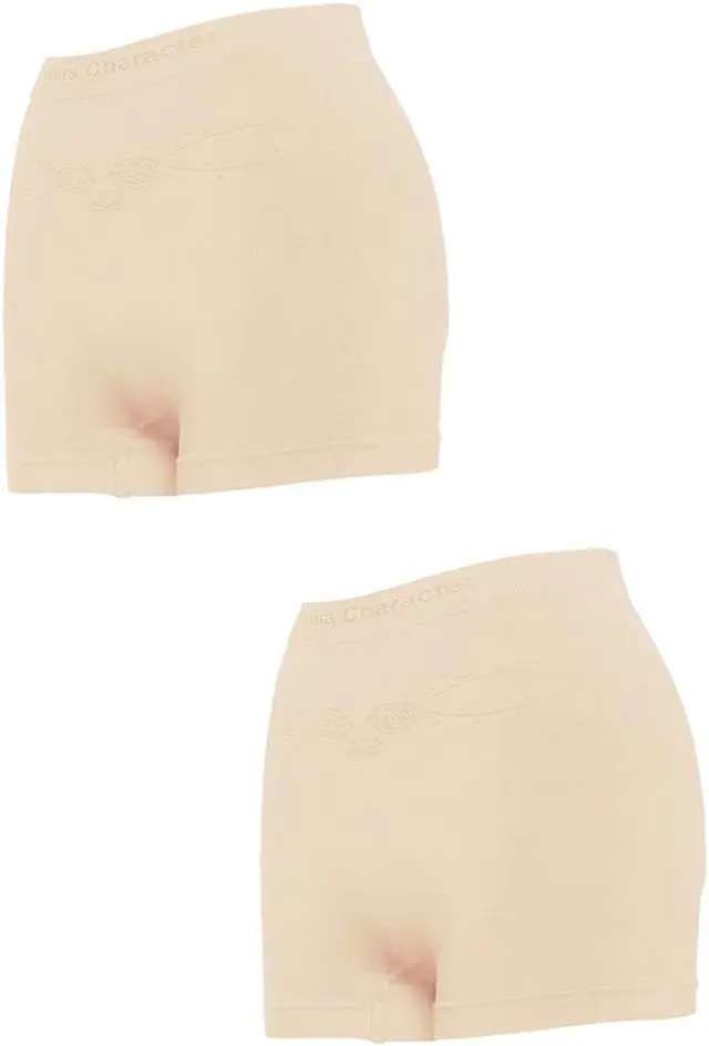 Main image of Sunna Character Mid-Waist Knickers with Bamboo Charcoal  - 2 pairs-1103-BE-F-1_2Pair