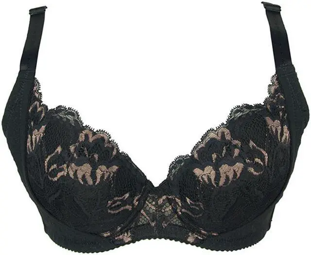 Main image of Sunna Character Underwire Bra/Push Up Bra/Shaper Bra/Lace Bra/T Shirt Bra/for Back and Side Support-1190-BLK-34C