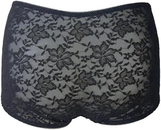 Main image of Semi See Through Panties with Bamboo Charcoal-5062U-BLK-M