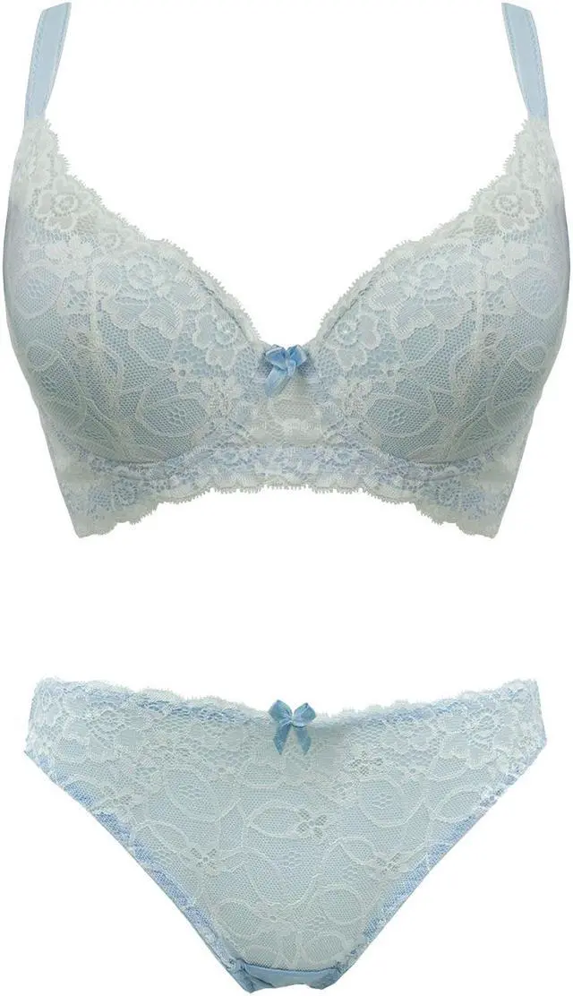 Main image of Sunna Character Underwire Bra/Push Up Bra/Shaper Bra/Lace Bra/T Shirt Bra/for Back and Side Support-5086-BL-32A_SET_5086U-BL-M