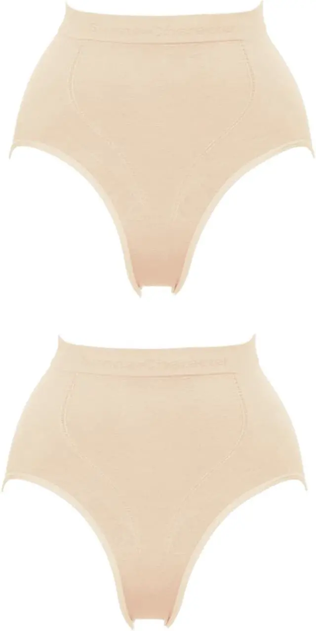 Main image of Sunna Character Firm Control High-Waist Panties with Bamboo Charcoal Fabric-1363-BE-F_2PAIRS