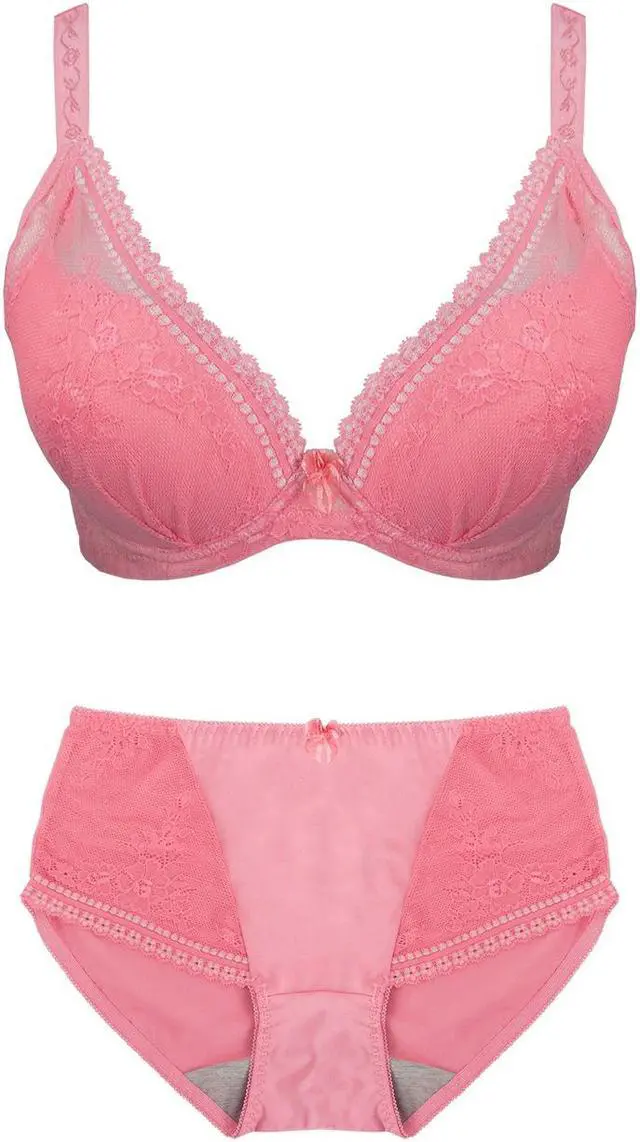 Main image of Sunna Character Underwire Bra Set/Push Up Bra Set/Shaper Bra Set/Lace Bra Set/T Shirt Bra Set/for Back and Side Support-8014-PEA-38C_SET_8014U-PEA-M