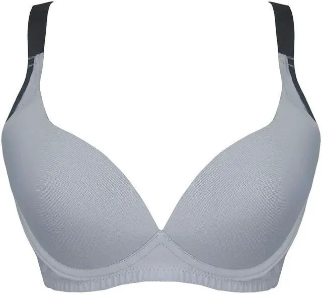 Main image of Sunna Character Women Wire-Free Bra , Wireless Bra for Ultimate Comfort, Shaper Bra, Sports Bra, Quick Dry Sports Bra-8011-GY-32C