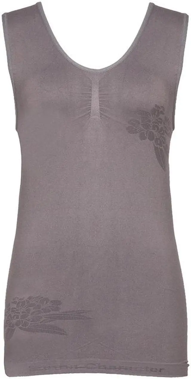 Main image of Thick Straps Vest with Bamboo Charcoal Fabric-2135-GY-M