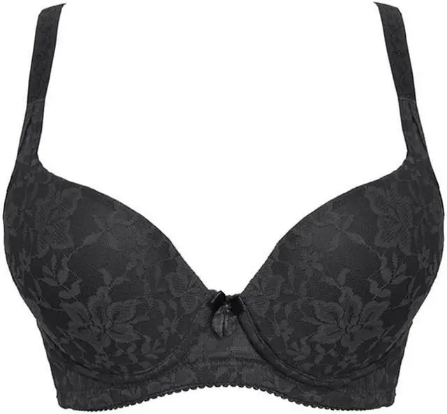 Main image of Sunna Character Underwire Bra/Push Up Bra/Shaper Bra/Lace Bra/T Shirt Bra/for Back and Side Support-5062-BLK-32A