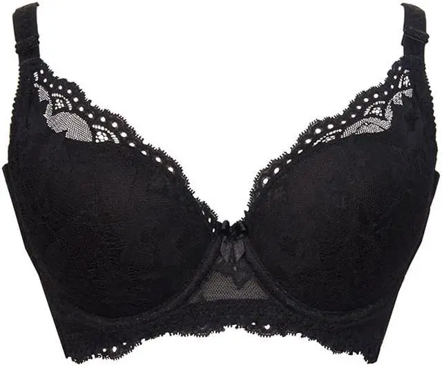 Main image of Sunna Character Underwire Bra/Push Up Bra/Shaper Bra/Lace Bra/T Shirt Bra/for Back and Side Support-5077-BLK-38B