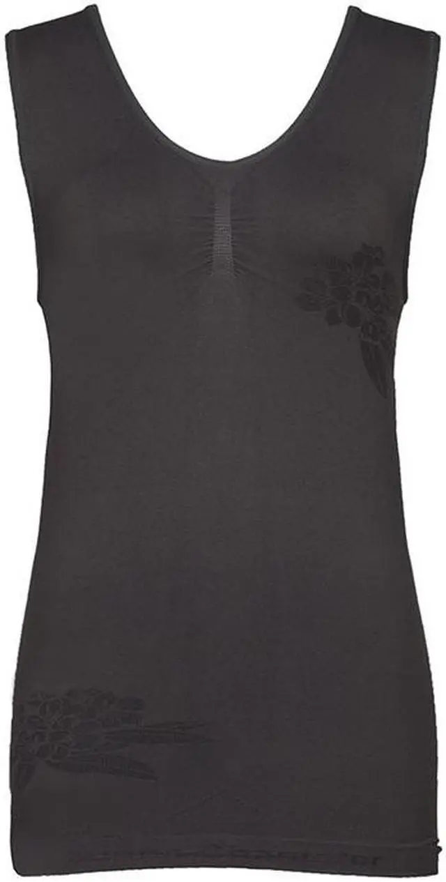 Main image of Thick Straps Vest with Bamboo Charcoal Fabric-2135-BLK-M