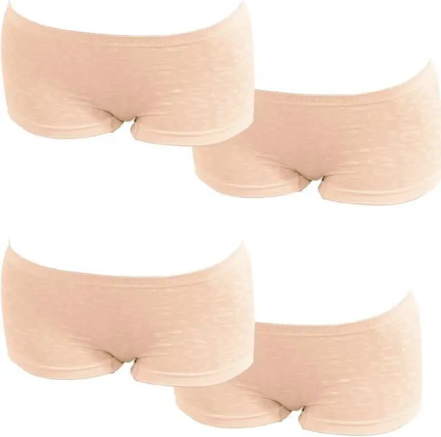 Main image of Sunna Character Low-Waist knickers With Bamboo Charcoal Fabric-Leopard Patterned - 4 pairs-3103-BE-L_4Pair