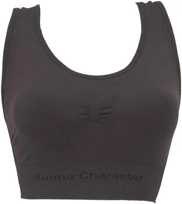 Main image of Fast Drying Sports Bra with Bamboo Charcoal - U Back-3291-BLK-L