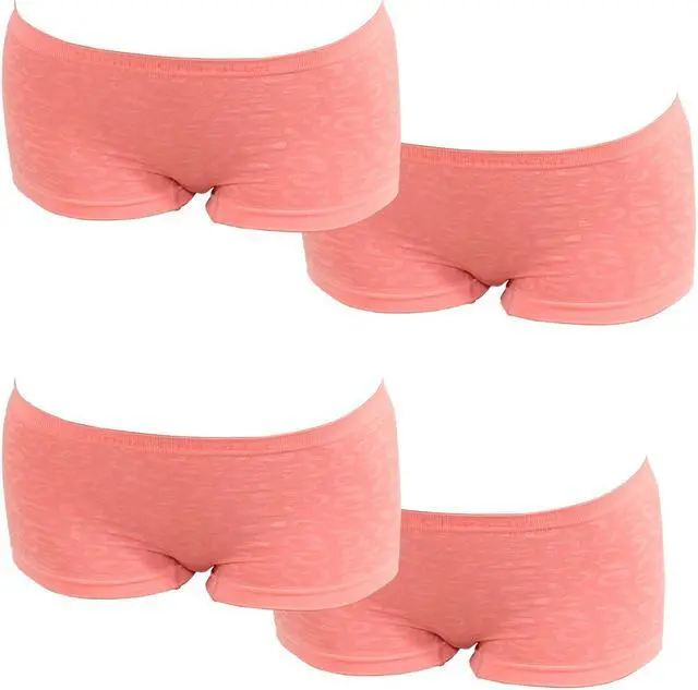 Main image of Sunna Character Low-Waist knickers With Bamboo Charcoal Fabric-Leopard Patterned - 4 pairs-3103-PEA_4Pair