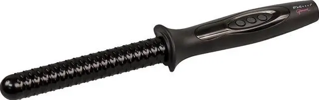 Main image of Fhi Heat Glamour 1" Black Ceramic Round Textured Curling Rod