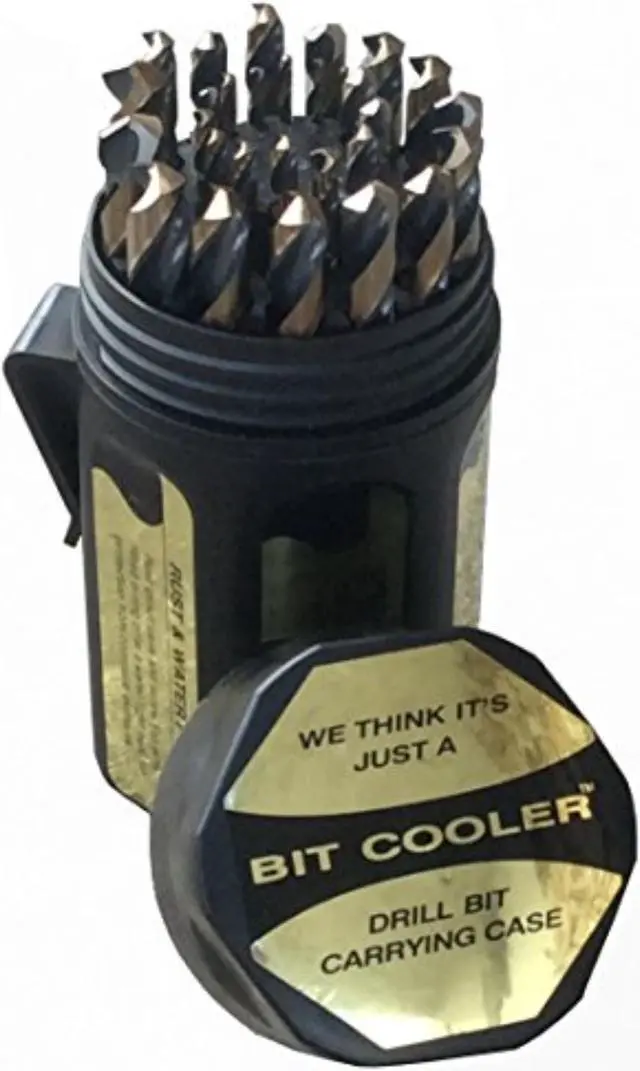 Alt view image 7 of 8 - Drill America D/A29J-CO-PC 29 Piece Cobalt Steel Jobber Length Drill Bit Set in Plastic Case, Gold Oxide Finish, Round Shank, Spiral Flute, 135 Degrees Split Point (Pack of 1)