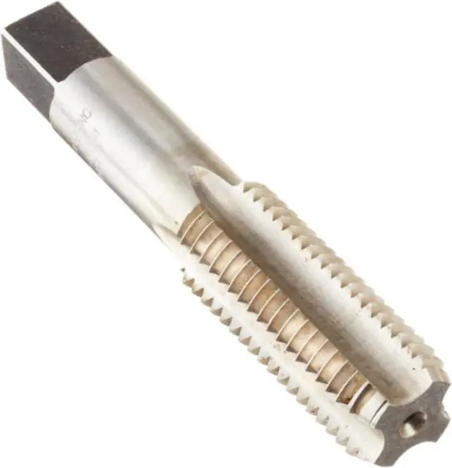 Alt view image 9 of 10 - Drill America DWT Series Qualtech High-Speed Steel Left Hand Threading Tap, Uncoated (Bright) Finish, Round with Square End Shank, Bottoming Chamfer, 7/8"-9 Size (Pack of 1)