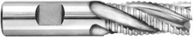 Alt view image 3 of 4 - Drill America DWC Series Cobalt Steel End Mill, Polished Finish, Square End, 2" Cutting Length, 2" Cutting Diameter, 4-1/2" Length, 1-1/4" Shank (Pack of 1)