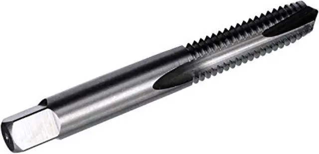 Alt view image 2 of 9 - Drill America T/A57023 T/a Series High-Speed Steel Spiral Pointed Gun Tap, Uncoated (Bright) Finish, Round with Square End Shank, #1-72 Size