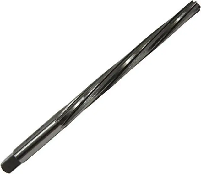 Alt view image 5 of 6 - Drill America DWRRTPS Series Qualtech High-Speed Steel Taper Pin Reamer, Round with Square End, Spiral Flute, Uncoated (Bright) Finish, #2/0 Size (Pack of 1)