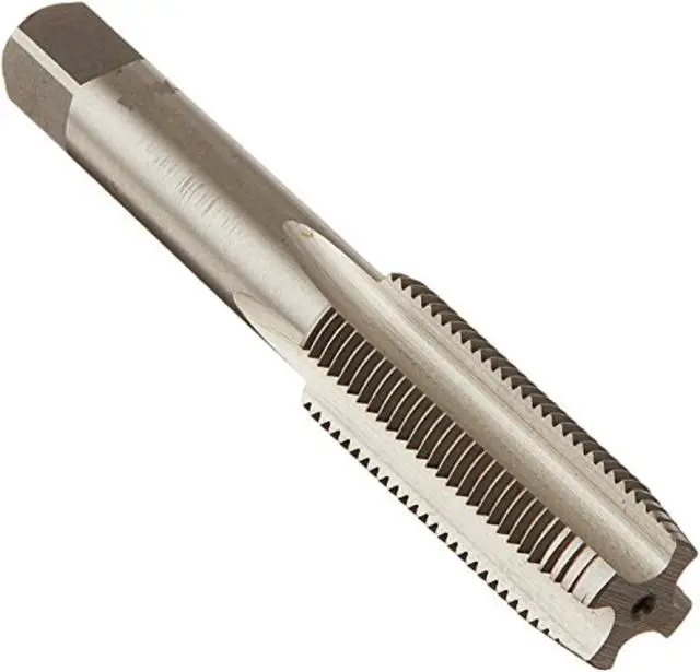 Alt view image 2 of 9 - Drill America DWTST3/8-32P Qualtech High-Speed Steel Right Hand Threading Tap, Uncoated (Bright) Finish, Round with Square End Shank, Plug Chamfer, 3/8"-32" Size