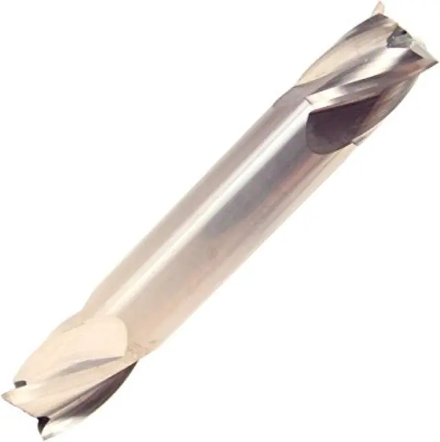 Alt view image 2 of 5 - Drill America MMO1/2-4FDE-ST Solid Carbide End Mill, Polished Finish, 4 Flute, Square End, 5/8" Cutting Length, 1/2" Cutting Diameter, 3" Length, 1/2" Shank (Pack of 1)