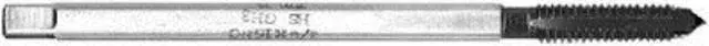 Alt view image 2 of 4 - Drill America DWTET Series Qualtech High-Speed Steel Extension Pulley Tap, Uncoated (Bright) Finish, Round with Square End Shank, Plug Chamfer, 5/16"-24 UNC, 6" Length (Pack of 1)